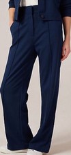 DENIM & CO. SIZE 2XL NAVY PONTE WIDE LEG TROUSERS BNWT