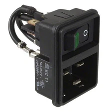 1pc SCHURTER Inc. EC11.0031.201PWR ENT MOD RCPT IEC320-C20 PNL