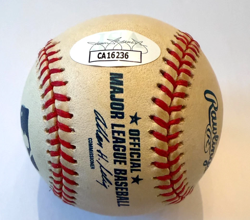 Béisbol MLB firmado por Tug McGraw Sweet Spot con certificación básica JSA  Foto 2 de 4