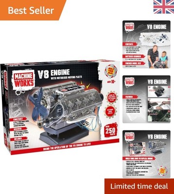Interaktiver V8 Motorbausatz mit Sounds & Licht - MINT Lernspielzeug
