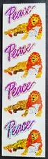 HAMBLY STUDIOS STICKERS PRISMATIC / GLITTER LION AND LAMB * PEACE * VINTAGE RARE
