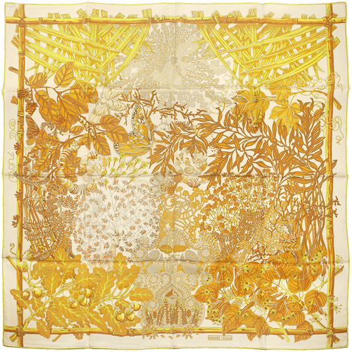 Hermes Scarf MYTHES ET METAMORPHOSES 90cm Silk Carre Foulard ANNIE FAIVRE - Picture 2 of 8