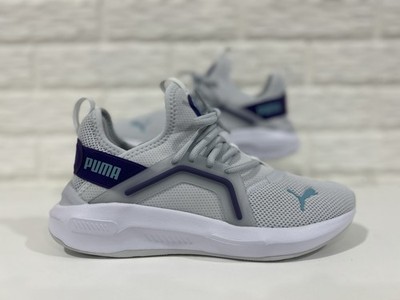 PUMA Softride Enzo 5 Jr Youth Size 5.5 Silver Mist/Team Violet/Puma