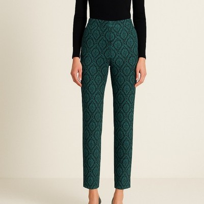 Weekend Max Mara Jacquard Slim Trousers Stretch Size L