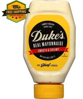 Duke's Real Mayonnaise, 18 oz Squeeze Bottle, Creamy and Smooth Mayo
