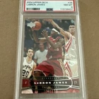 LEBRON JAMES 2004 UPPER DECK #26 PSA 8!! CAVALIERS! LAKERS! Basketball Card