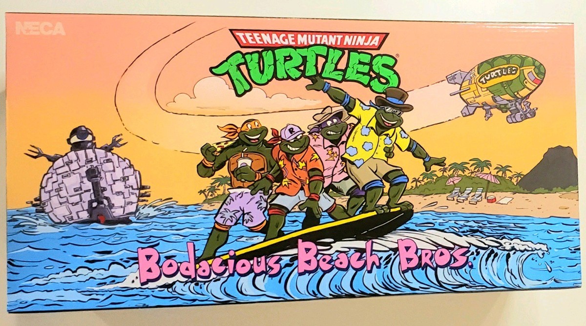 NECA TMNT Teenage Mutant Ninja Turtles Bodacious Beach Bros