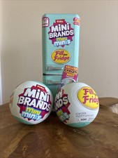 zuru mini brands fill the fridge refrigerator 2 Capsules New Sealed