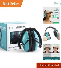 Hearing Protection Ear Muffs 34dB NRR Compact Foldable Shooting Mowing Work