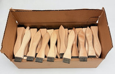 Box Of 72, Wire Brush, Stainless Steel Hardwood, Straight Handle, # 09320177