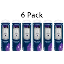 6 PACK ΕVΕRYDROP ΕDR1RXD1 Refrigerator ICE Water Filter 5 Replacement White New