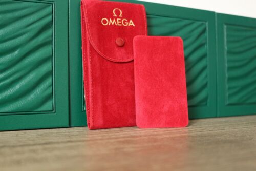 Omega Travel Case Pouch Service Etui Reiseetui Reisebox Uhrenetui Rot Red TOP - Picture 1 of 2