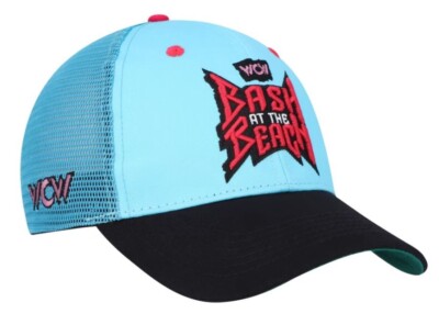 WW WCW Bash At The Beach 1996 Adult Snapback Adjustable Fit Mesh Back Cap NEW!