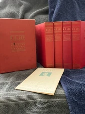 R.E. Lee. A Biography - 4 Vols. w/ box, Prospectus & DJ's