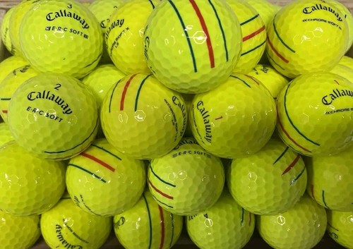36 Callaway Chrome Soft/Tour Triple Track/ ERC Soft Yellow Golf Balls 5A Mint - Picture 3 of 4