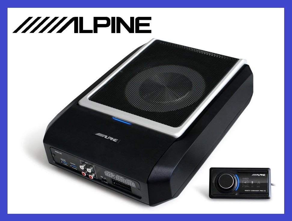 ALPINE PWD-X5 POWERFUL ACTIVE SUBWOOFER + 4-channel AMP + DSP