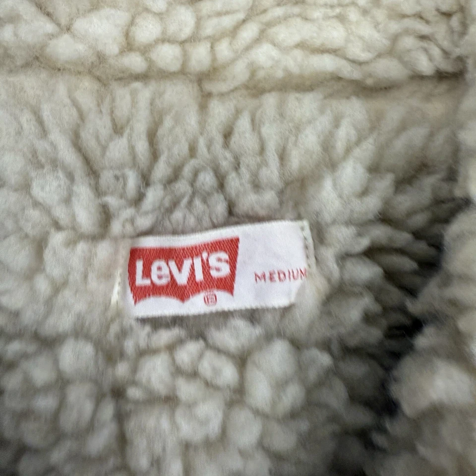 Chaqueta de Camionero Sherpa Pana Vintage Levi’s Talla Mediana BA6 Foto 4 de 4