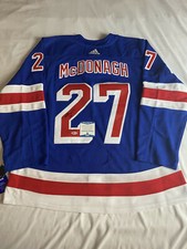 RYAN MCDONAGH SIGNED NEW YORK RANGERS ADIDAS JERSEY BECKETT BAS COA S08655