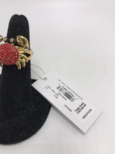 $78 KATE SPADE SHORE THING CRAB RING SIZE 6 KSS97E - Picture 9 of 10