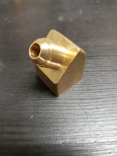 1/2" NPT FPT Female To 3/8" Flare MPT Male 45 Deg. Dgreee  Brass Elbow