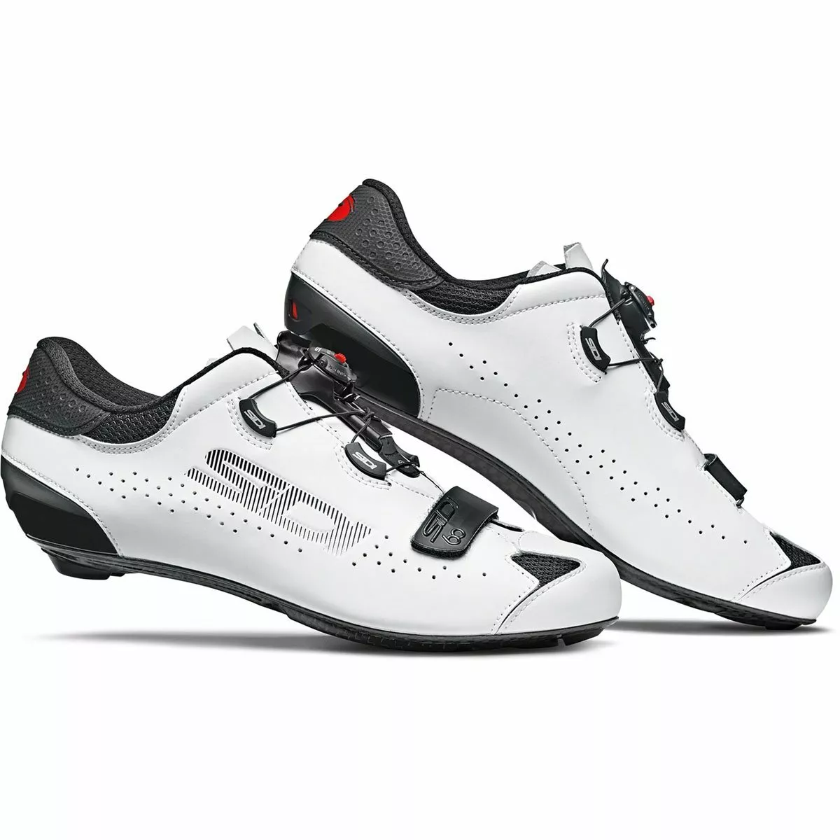 Sidi Men's Sixty Road Bicycle Shoes Black/White EUR 43 / US 8.8