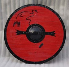 Viking Shield 24" Battle-Ready Shield Wooden Shield Heavy Metal Fittings shield