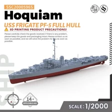 MRY-SFW 1/2000 Military Model Kit USS Hoquiam Frigate PF-5 Full Hull