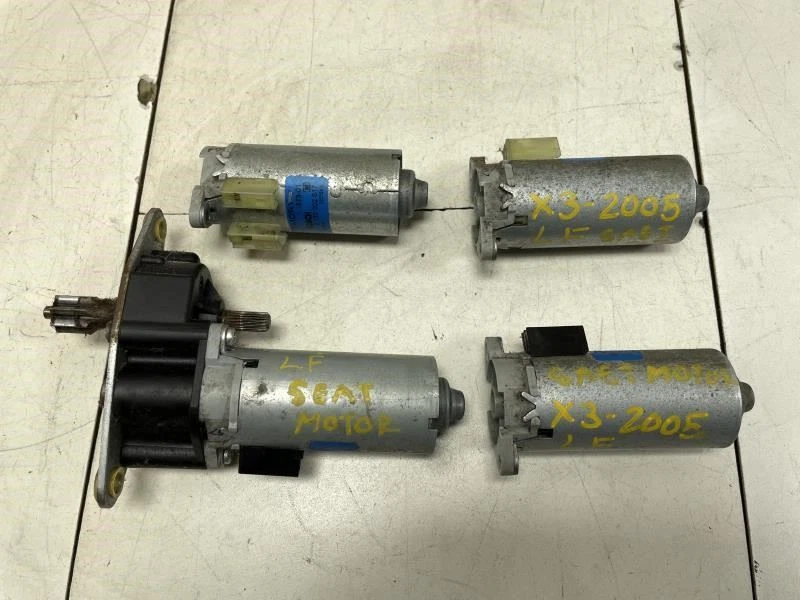 BMW X3 E83 2005 juego de 4 motores de ajuste del asiento del lado del conductor delantero izquierdo OEM+ Foto 3 de 4