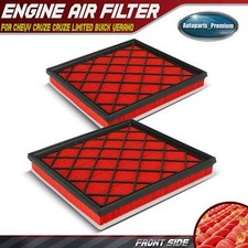 2x High Performance Engine Air Filter For Chevy Cruze Cruze Limited Buick Verano 2x High Performance Engine Air Filter For Chevy Cruze Cruze Limited Buick Verano
