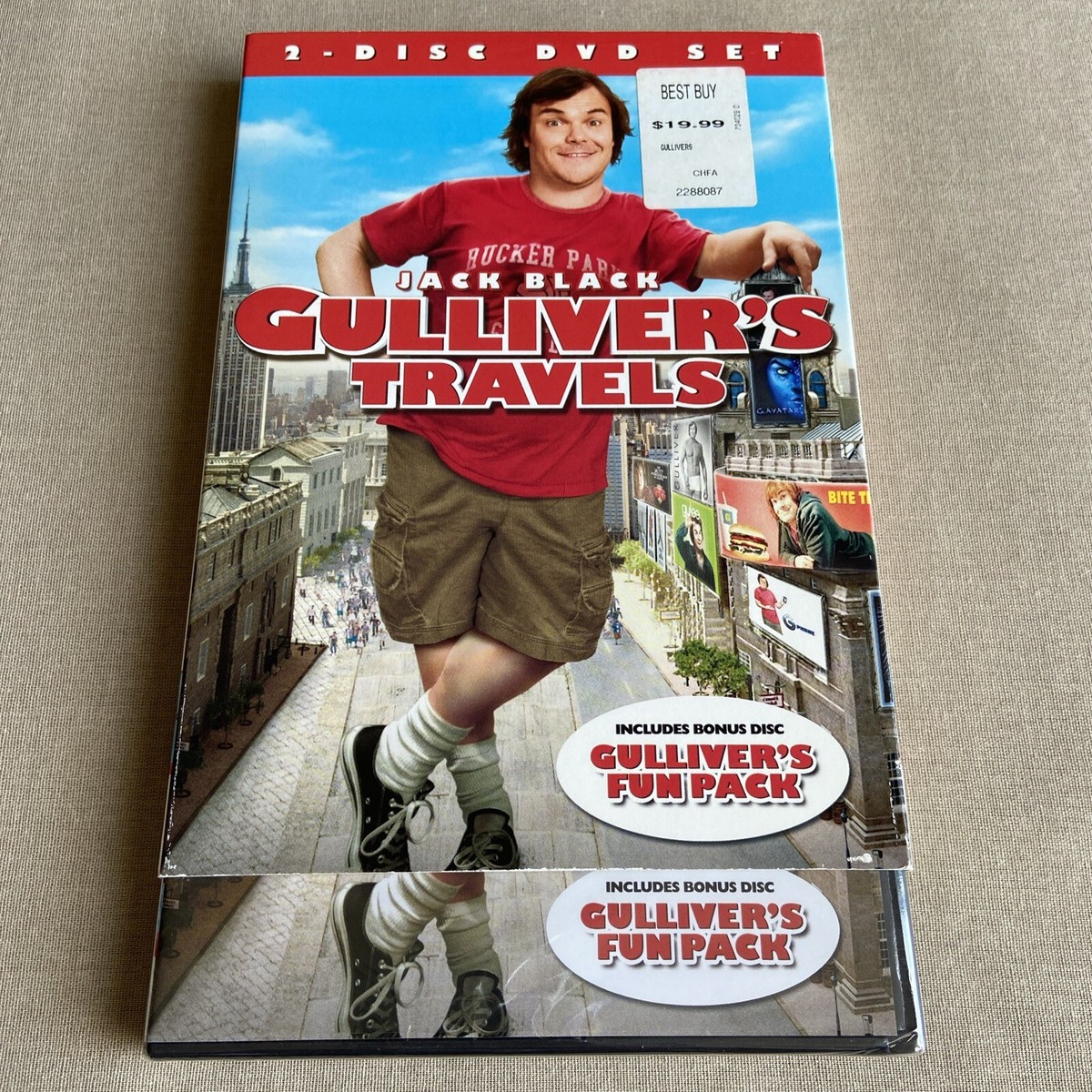 Gulliver's Travels (DVD 2011 NEW 2-Disc Set +Slipcover) Jack Black