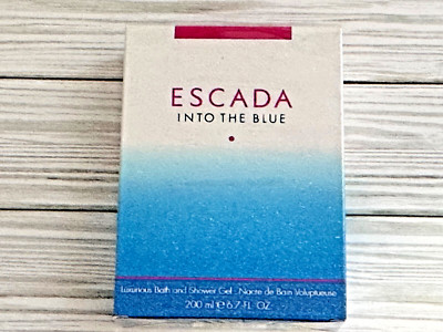 Escada INTO THE BLUE Luxurious Bath And Shower Gel 6.7 oz