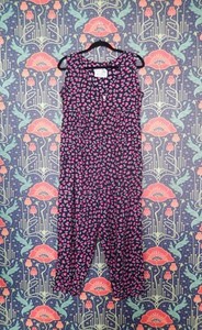 Vintage 90's Y2K Boho Hippie Grunge Dr. Gecko Empire Waist Jumpsuit M