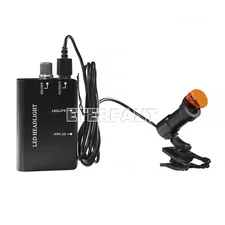 ETERFANT Dental 5W LED Headlight Lamp Metal Clip w/Filter for Binocular Loupe 