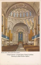 ART:  Annapolis, MARYLAND - U.S. Naval Chapel Interior - Artist Ruth P. Safford
