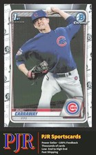 2020 Bowman Draft #BD-25 Burl Carraway  Chrome Chicago Cubs