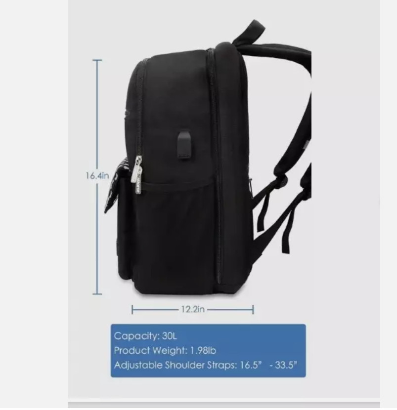Travel Laptop Backpack Water Resistant Anti-Theft with USB Charging Port