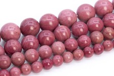 Natural Rose Pink Rhodonite Beads Grade AAA Round Loose Beads 4/6/7-8/10/12MM