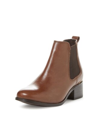 Kurt Geiger Carvela Toby Women s 8.5 Brown Leather Chelsea Boots 51807