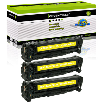 3PK CF212A Yellow Toner Cartridge For HP 131A LaserJet Pro 200 MFP M276n M276nw
