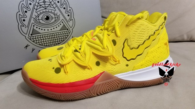 Size 10.5 - Nike Kyrie 5 x SpongeBob SquarePants 2019 for sale online | eBay