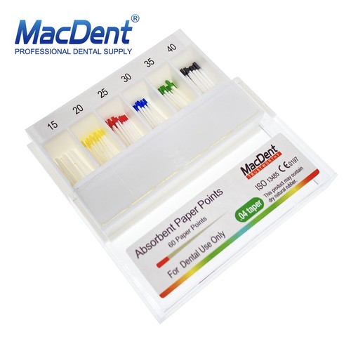 MacDent Dental Endo Gutta Percha Points / Absorbent Paper Points 02/04/06 Taper - Picture 18 of 24