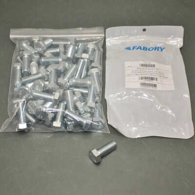 (49) Fabory Metric Hex Head Cap Screw M01210.160.0040, M16-2.00, Class 8.8 Steel