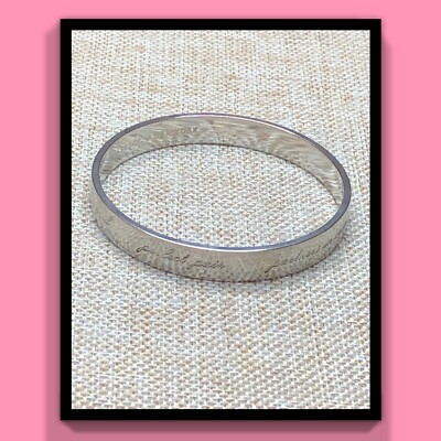 Kate Spade  Best Friends Forever  Silver plated Bangle Bracelet