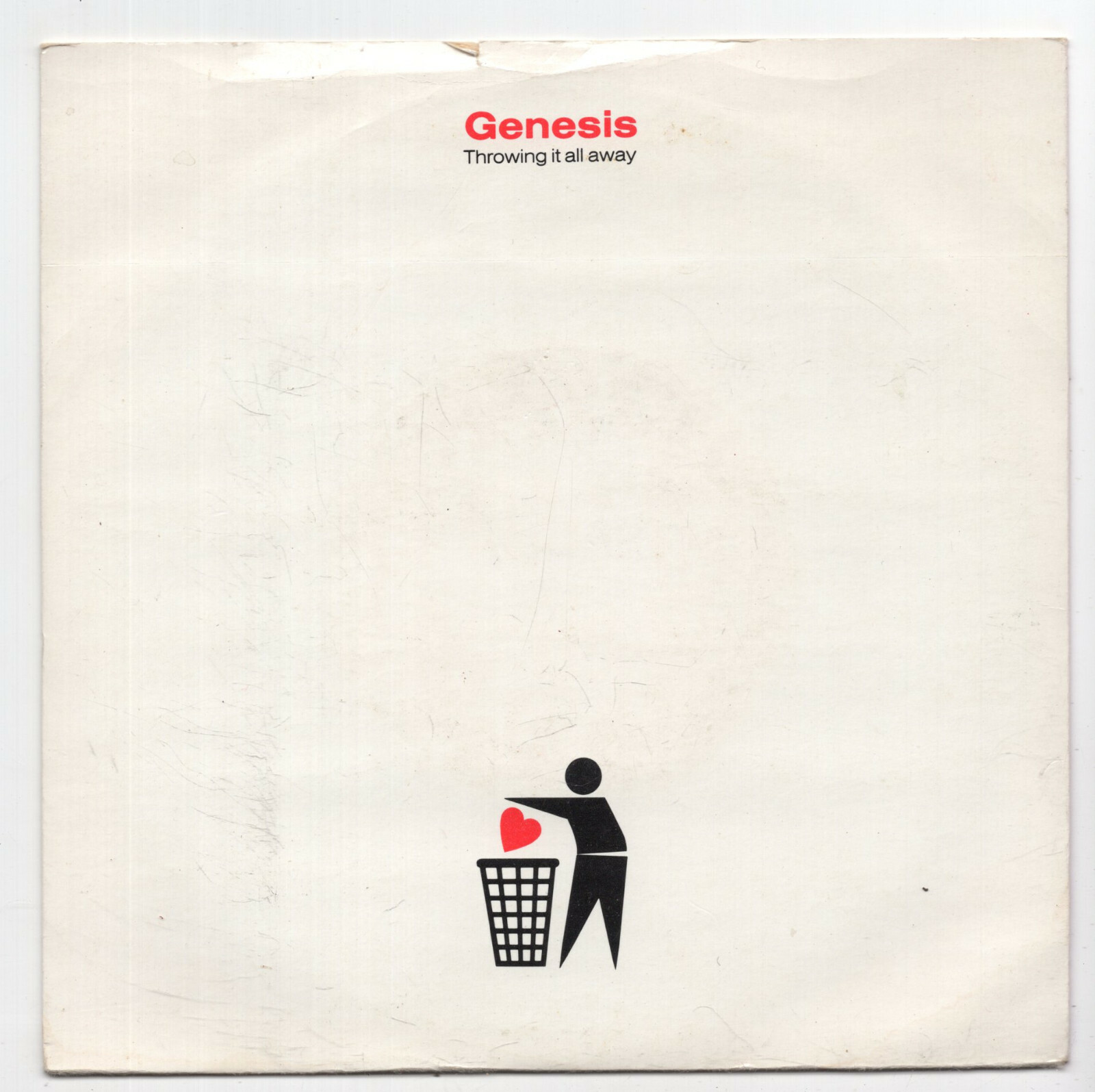 (C808) Genesis, Throwing It All Away - 1987 - 7"" vinyl