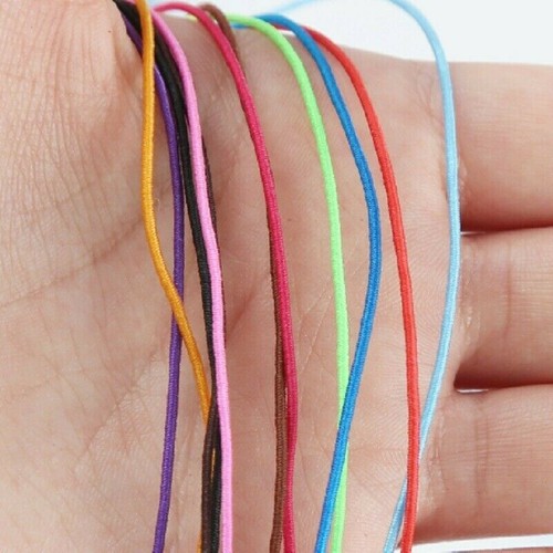 3mm (1/8”) Round Elastic Cord — Soft, Stretchy Spandex Loop For DIY Masks, Crafts & Sewing