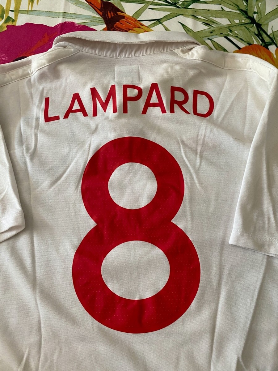 Maillot Umbro Angleterre Domicile 2009-2010 – Lampard #8 – Taille L – Vintage