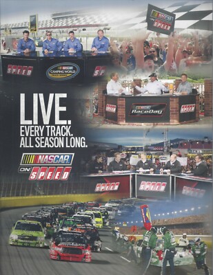 2010 NASCAR ON SPEED LIVE EVERY TRACK KYLE BUSCH POSTCARD