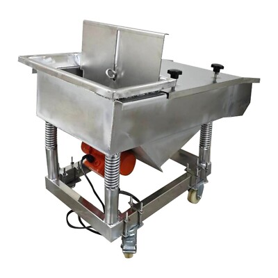 Electric Straight Vibrating Screen Linear Sfiter with Lid One Layer 3mm Screen