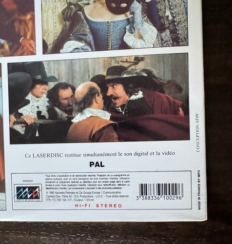 LASER DISC "CYRANO DE BERGERAC" Weber -Brochet - Depardieu 1990 PAL - Photo 5/6