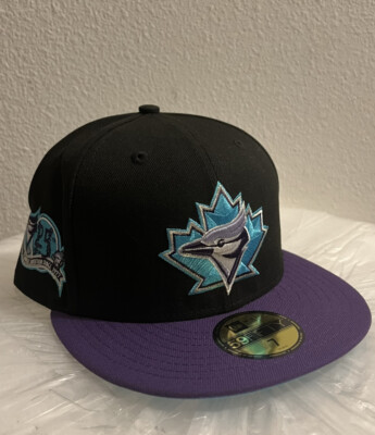Size 7 - Exclusive Toronto Blue Jays Galaxy Fitted Hat - Aqua UV - MLB 59FIFTY